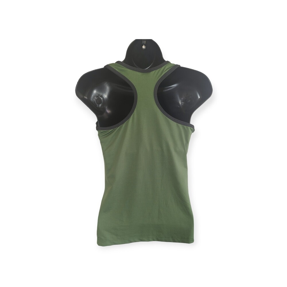 Womens Kathyana Sports Tank Top Racerback Green/Black/White M - Picture 2 of 6